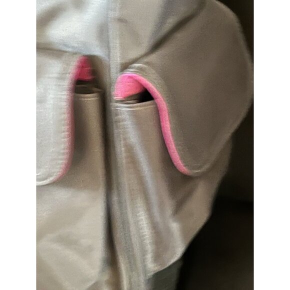 KENNETH COLE Reaction Gray/Pink Nylon Travel/ Messenger Bag NICE SEE ALL - Picture 9 of 16